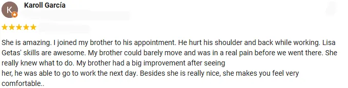Chiropractic Carson City NV Testimonial Karoll Garcia Chiropractic Carson City NV Testimonial Karoll Garcia